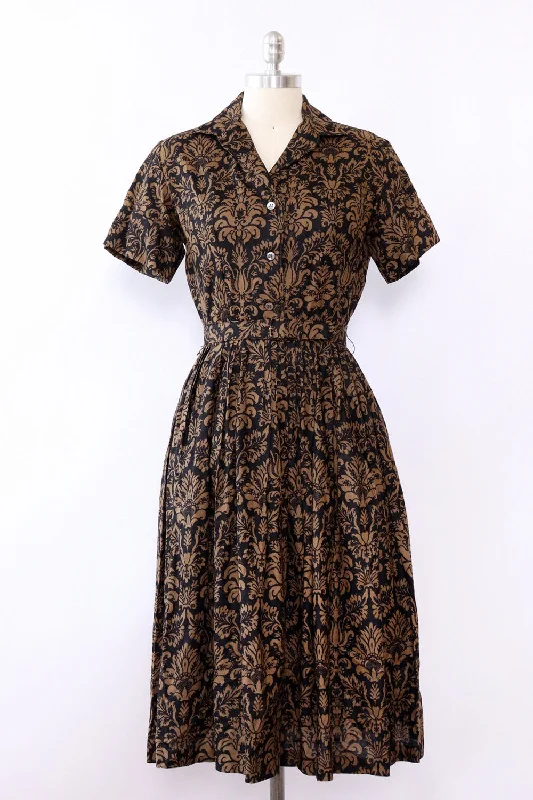 1940s Baroque Day Dress S/M