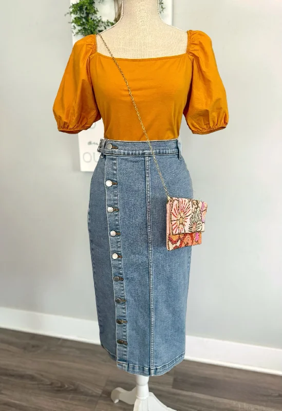 Amy Denim Skirt