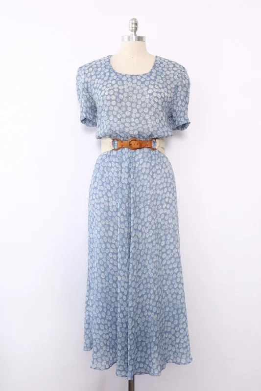 Blue Skies Sun Medallion Tea Dress L