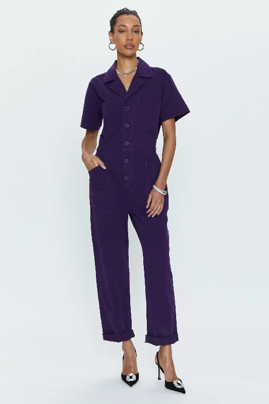 Grover Short Sleeve Field Suit - Lila Purple