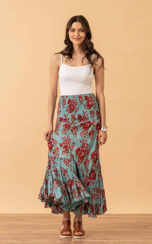 Lola Skirt, Long, Passion Flower