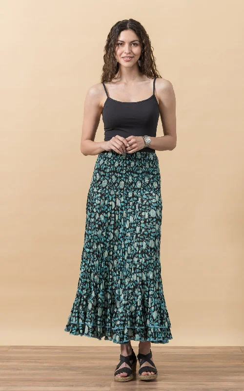 Macarena Skirt, Long, Nevada Blue