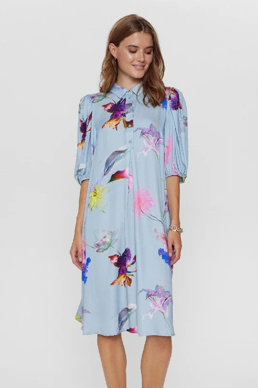 NURITA DRESS  - Blue Fog