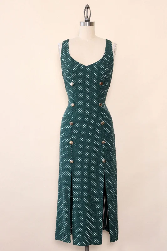 Pine Polkadot Crossback Dress XS/S