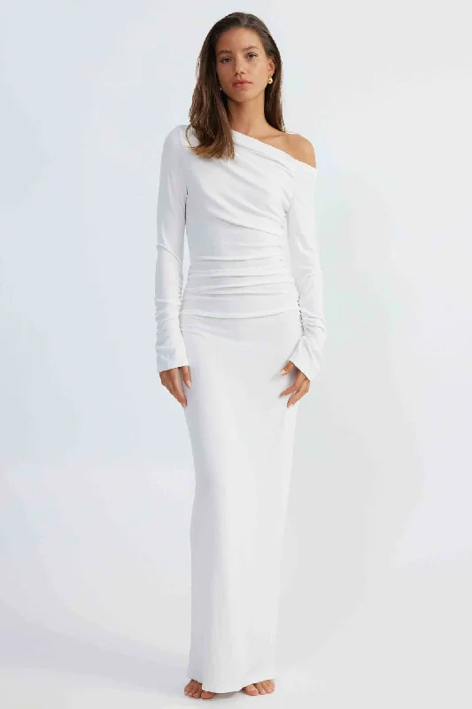 SNDYS Reya Maxi Dress White