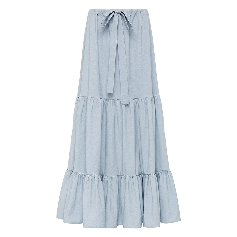 Cottage Skirt | Light Denim