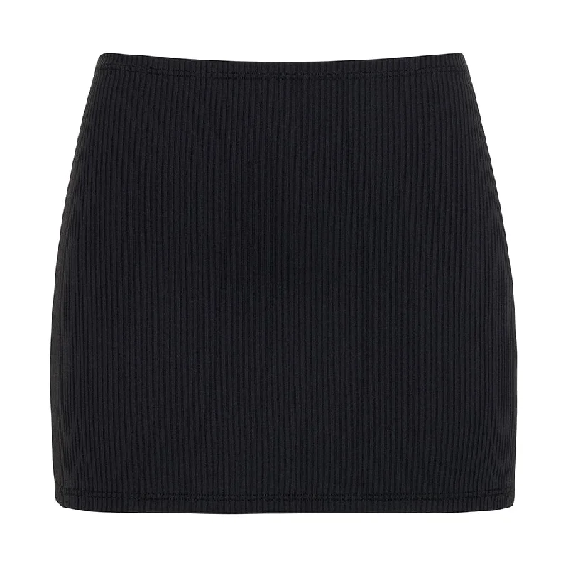 Micro Skirt | Black Rib