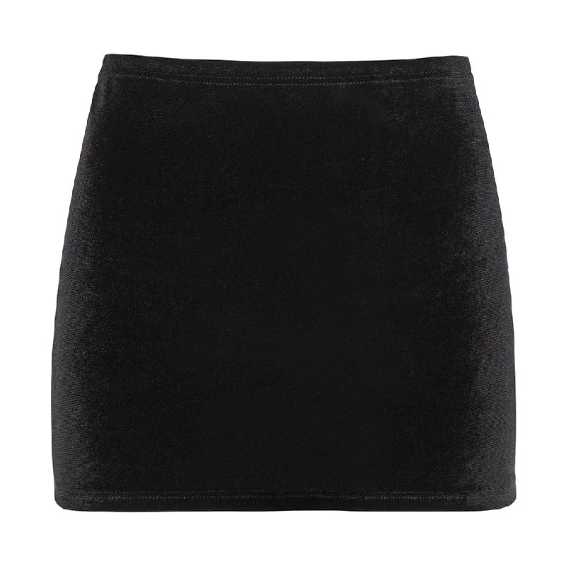 Micro Skirt | Black Velvet